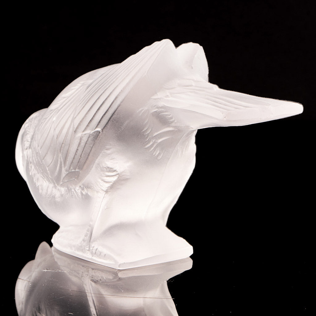 'Moineau Timide' Rene Lalique Glass Paperweight - Jeroen Markies Art Deco