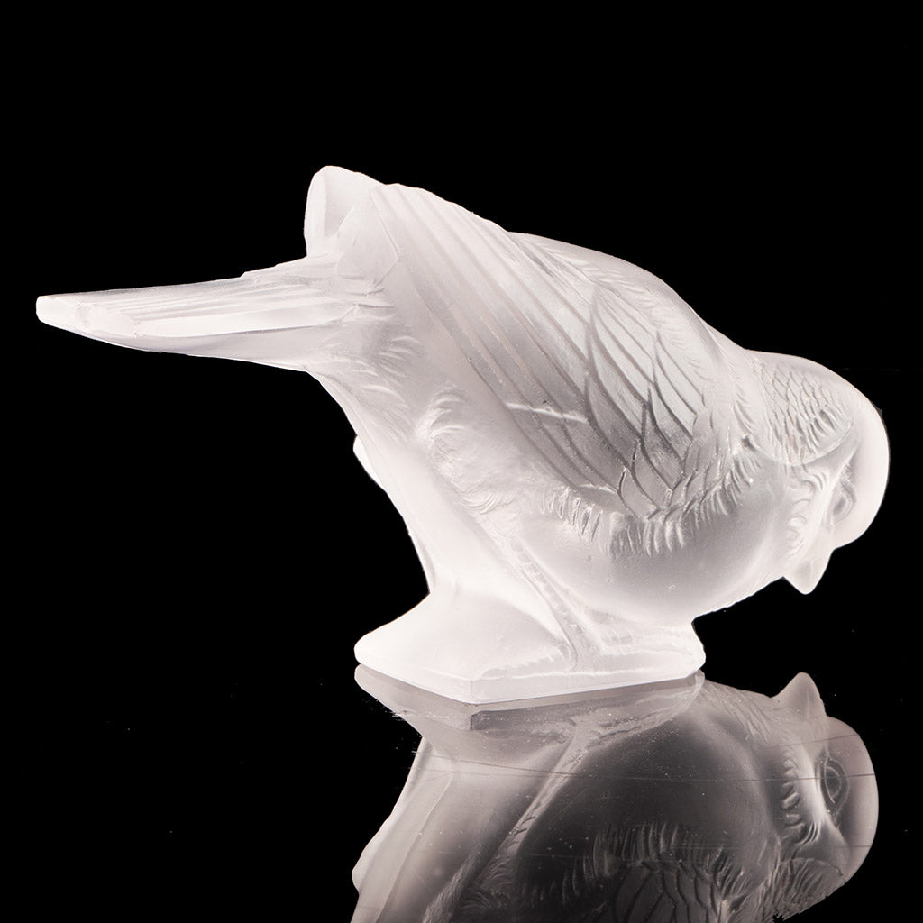 'Moineau Timide' Rene Lalique Glass Paperweight - Jeroen Markies Art Deco