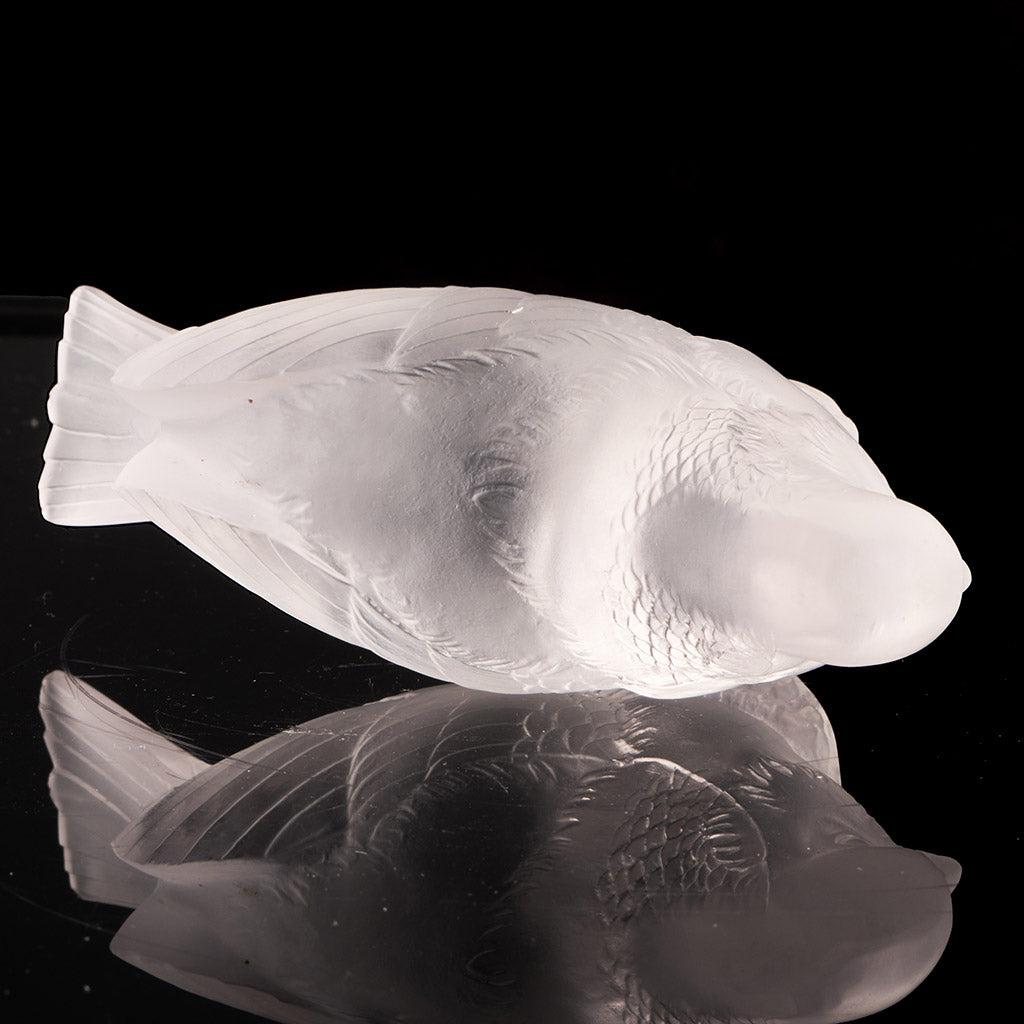 'Moineau Timide' Rene Lalique Glass Paperweight - Jeroen Markies Art Deco