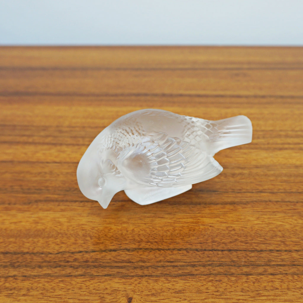 Moineau Sournois - René Lalique Glass - Lalique Paperweight - Jeroen Markies Art Deco Furniture