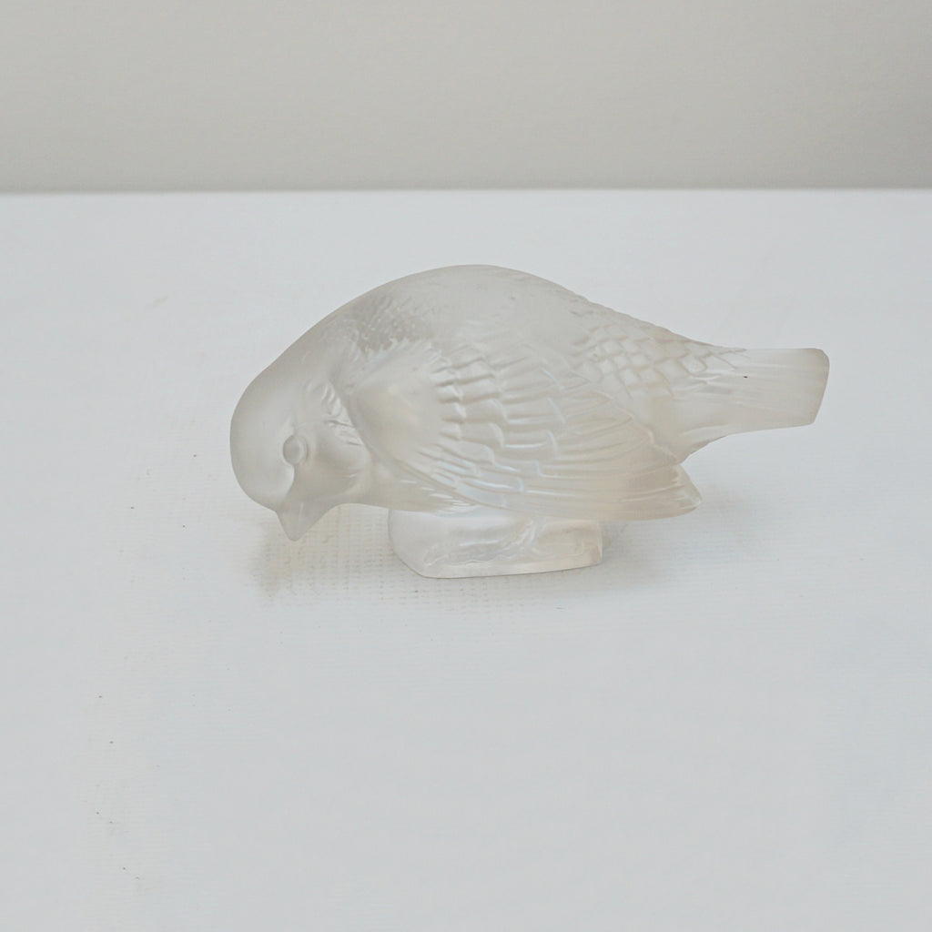 Moineau Sournois - René Lalique Glass - Lalique Paperweight - Jeroen Markies Art Deco Furniture