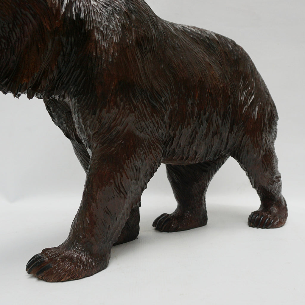 Swiss Black Forest Carved Bear Circa 1890 - Jeroen Markies Art Deco