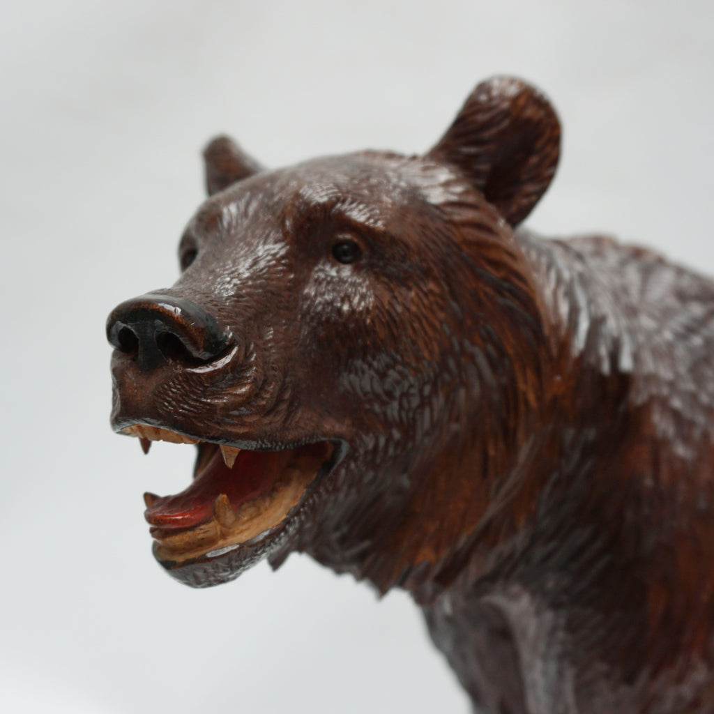 Swiss Black Forest Carved Bear Circa 1890 - Jeroen Markies Art Deco