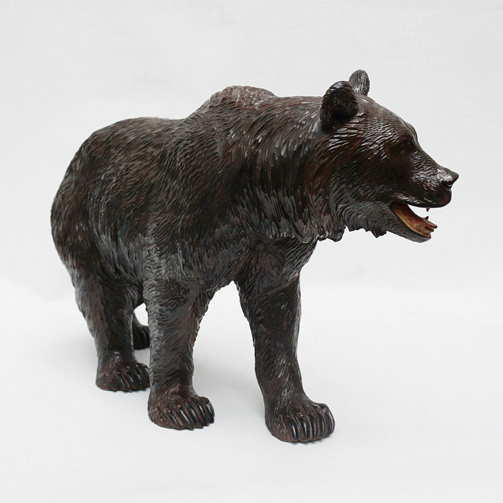 Swiss Black Forest Carved Bear Circa 1890 - Jeroen Markies Art Deco