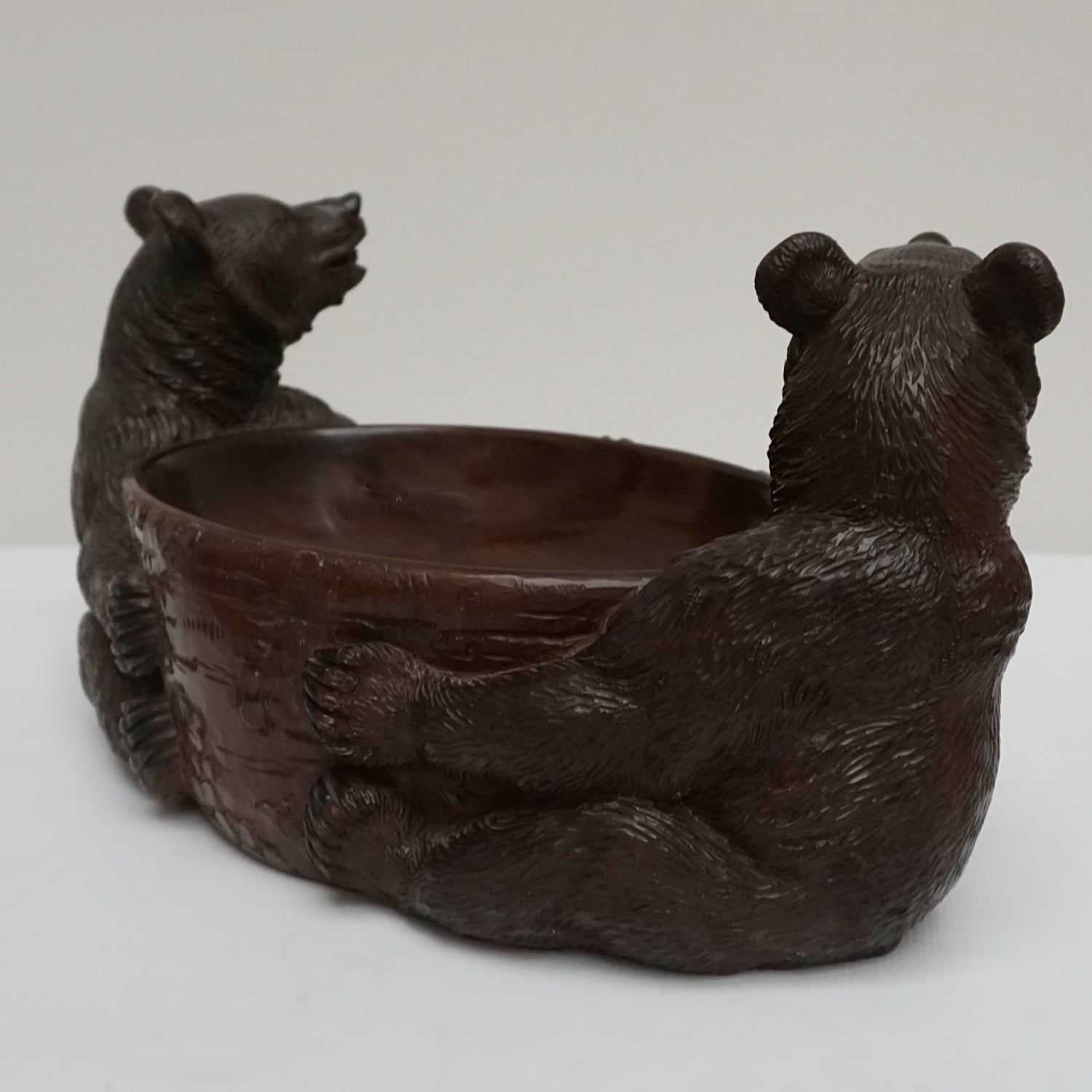 Vintage -19th Century-Black Forest-Carved Bear-Fruit Bowl-Swiss-Circa 1900 - Jeroen Markies Art Deco