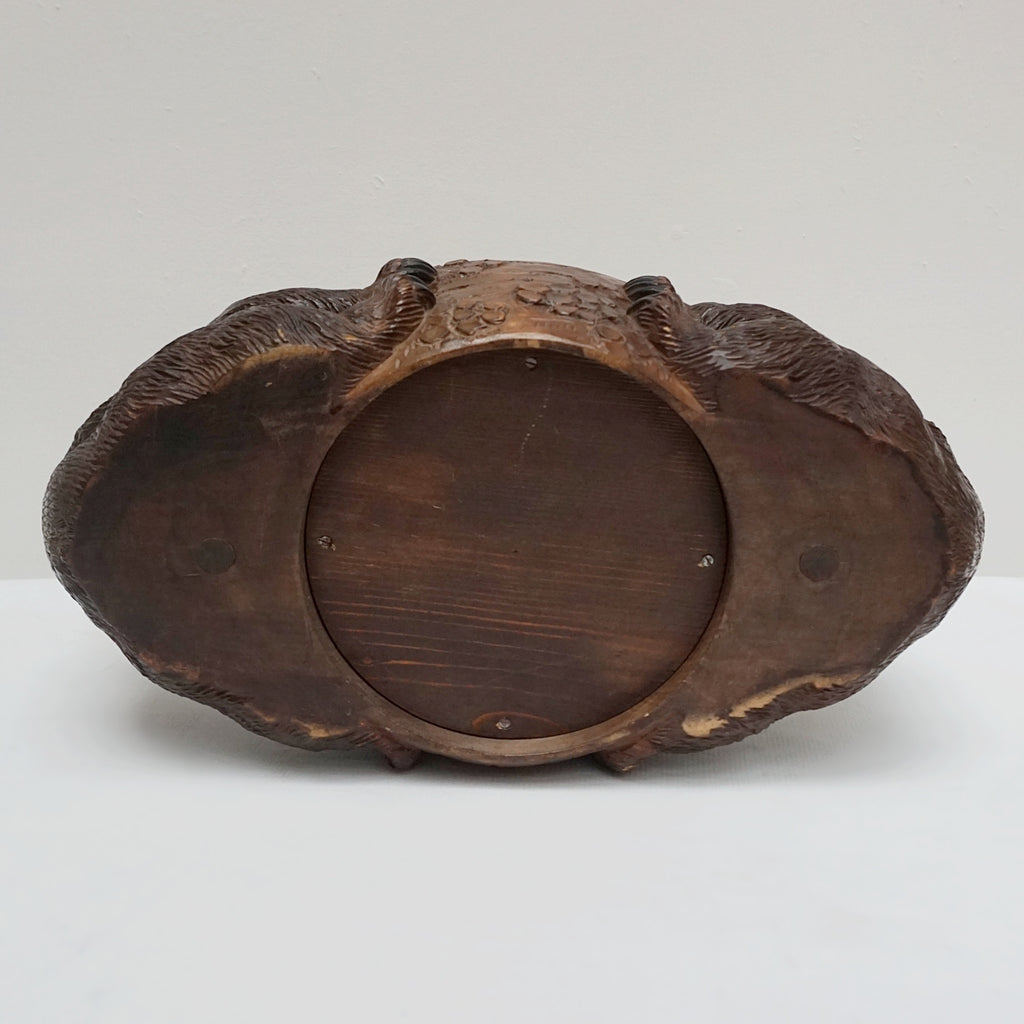 Vintage -19th Century-Black Forest-Carved Bear-Fruit Bowl-Swiss-Circa 1900 - Jeroen Markies Art Deco