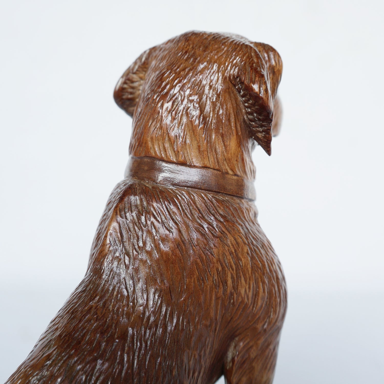 Hand Carved Black Forest Dog Swiss Circa 1900 Jeroen Markies Art Deco