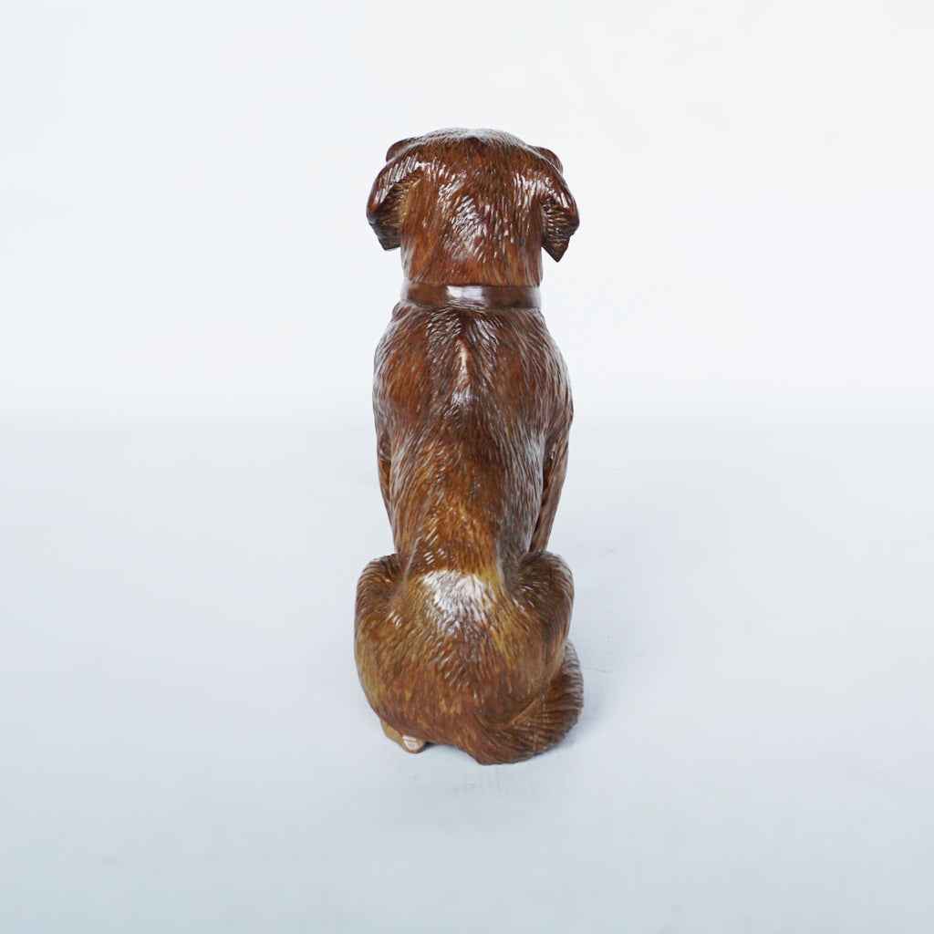 Hand Carved Black Forest Dog Swiss Circa 1900 Jeroen Markies Art Deco