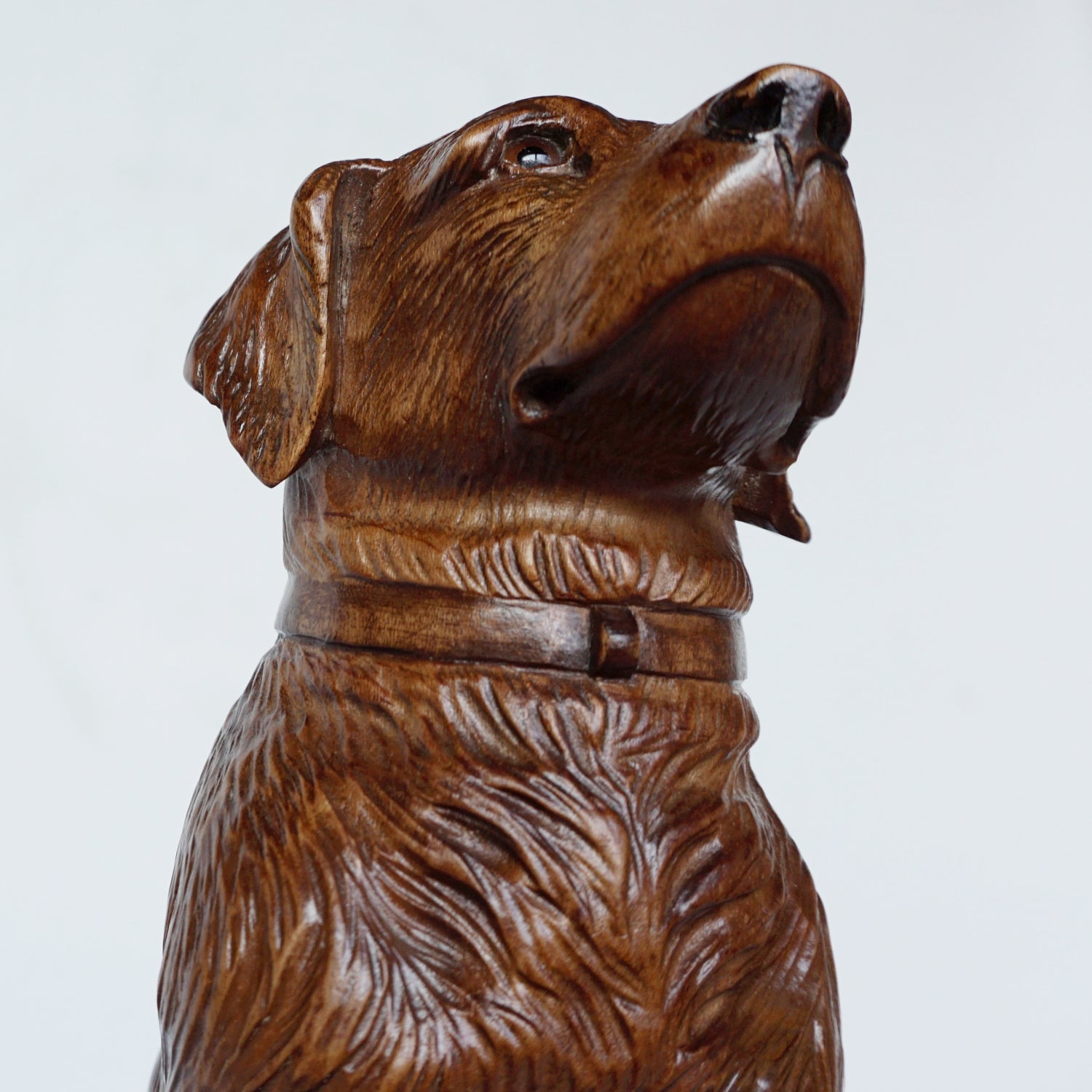 Hand Carved Black Forest Dog Swiss Circa 1900 Jeroen Markies Art Deco
