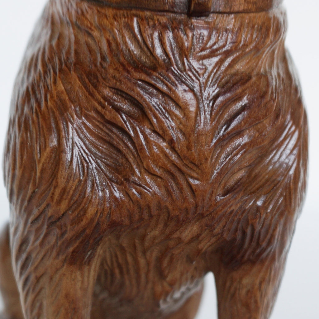 Hand Carved Black Forest Dog Swiss Circa 1900 Jeroen Markies Art Deco