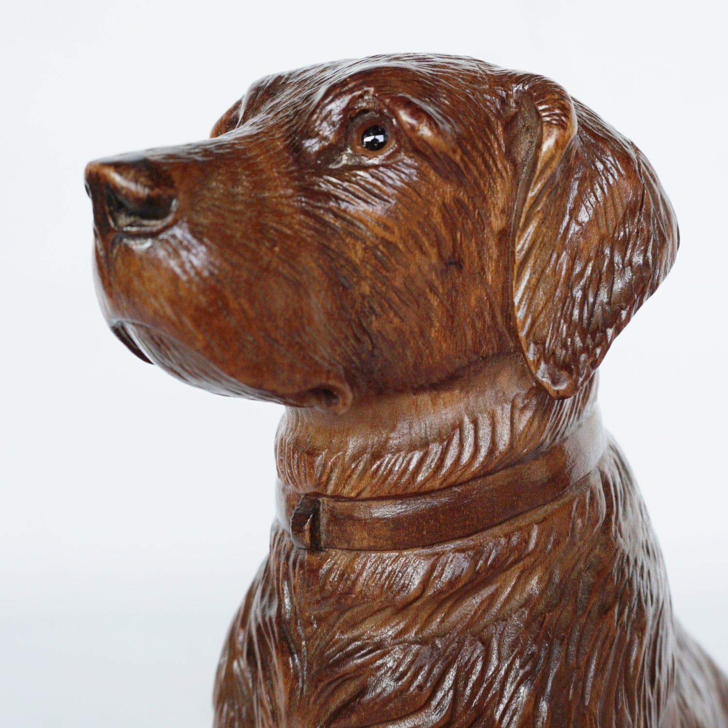 Hand Carved Black Forest Dog Swiss Circa 1900 Jeroen Markies Art Deco