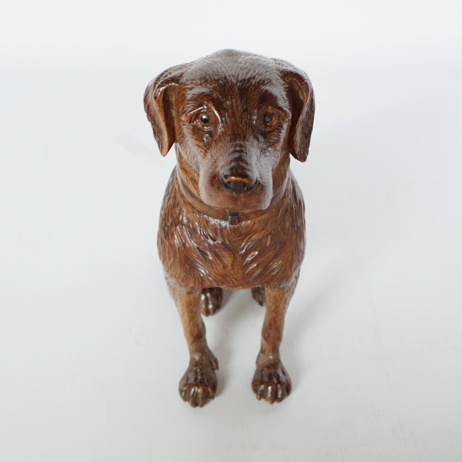 Hand Carved Black Forest Dog Swiss Circa 1900 Jeroen Markies Art Deco