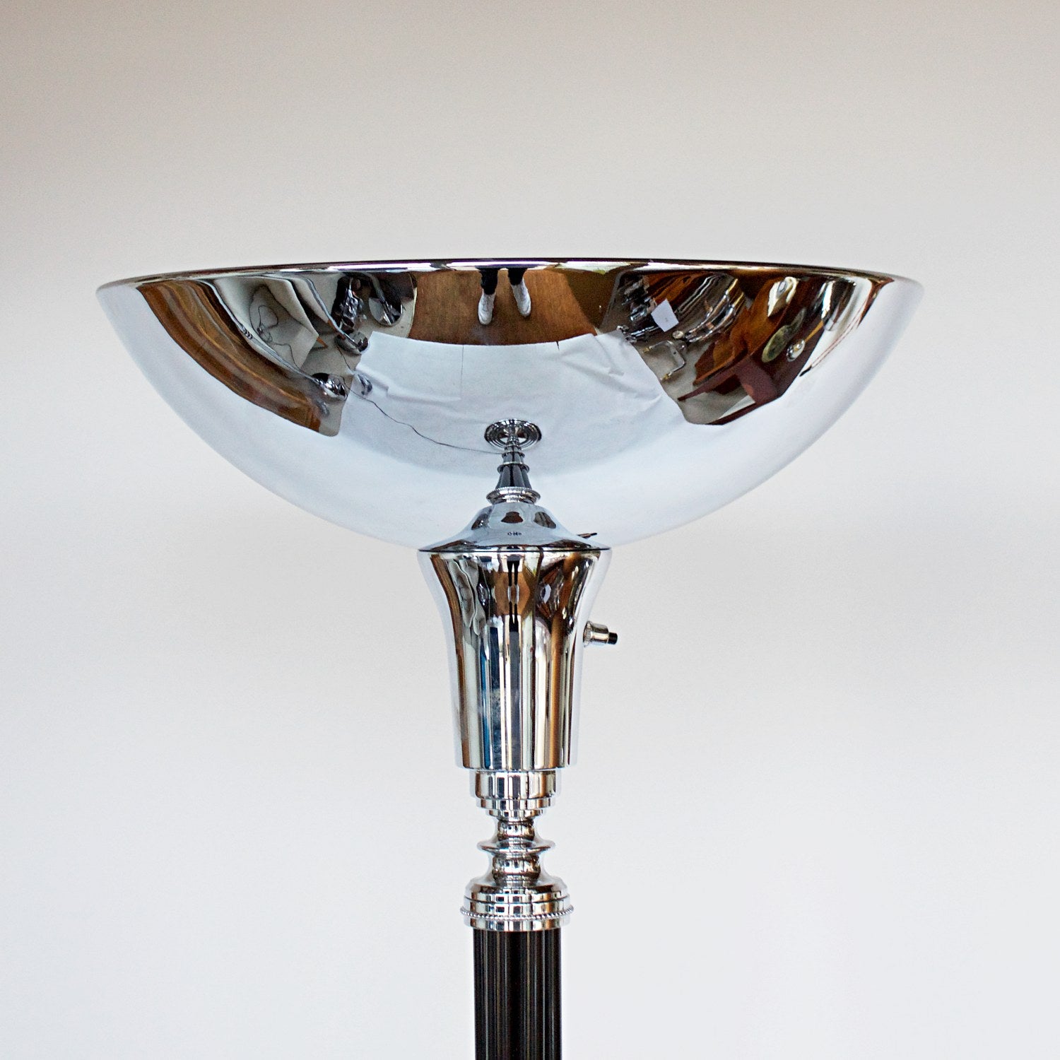 An Art Deco Chromed Metal and Bakelite Uplighter Floor Lamp Jeroen Markies Art Deco