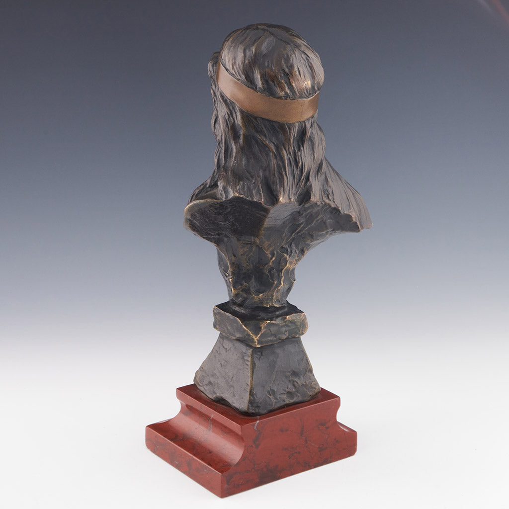 Original Emmanuel Villanis 'Bohemienne' bronze sculpture - Jeroen Markies Art Deco