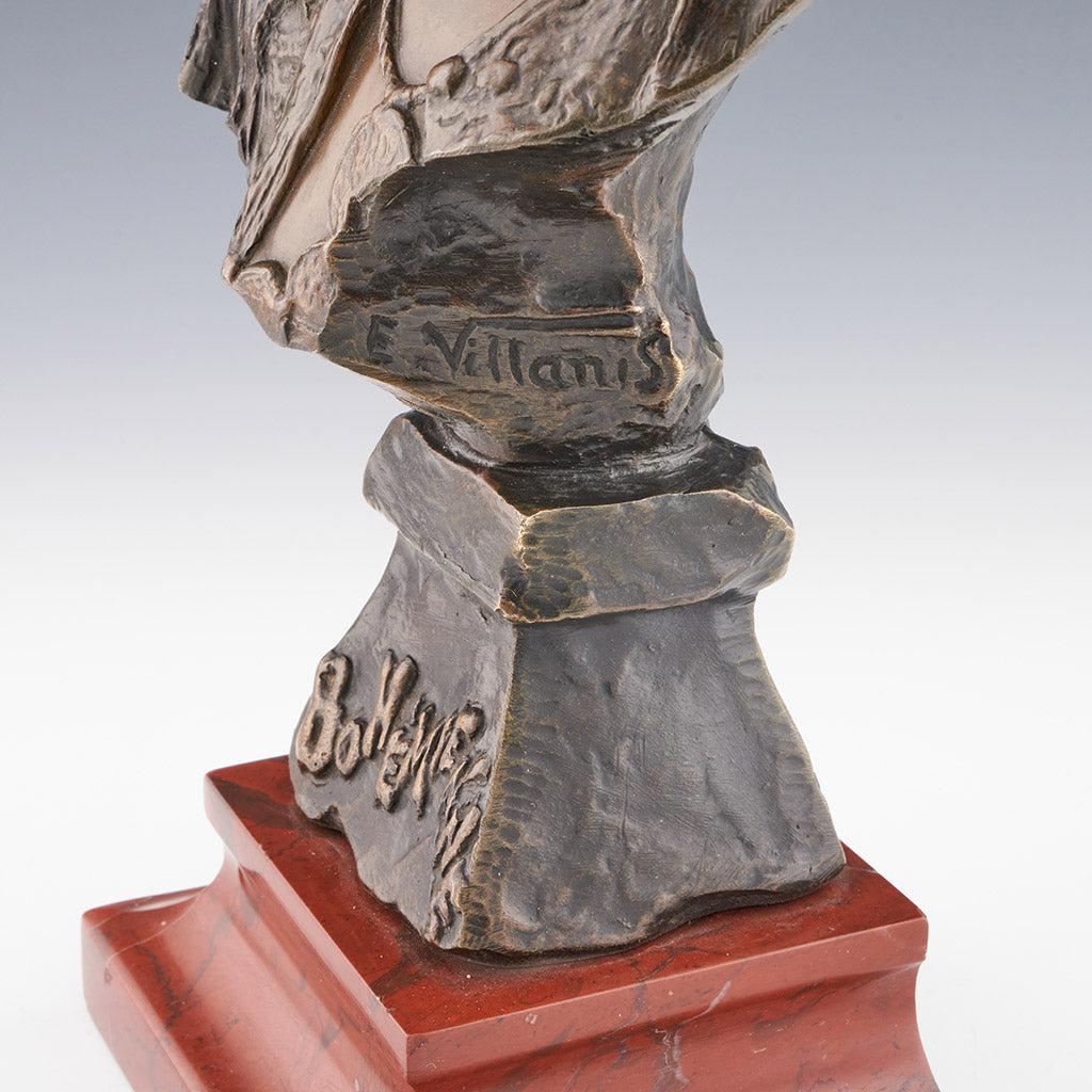 Original Emmanuel Villanis 'Bohemienne' bronze sculpture - Jeroen Markies Art Deco