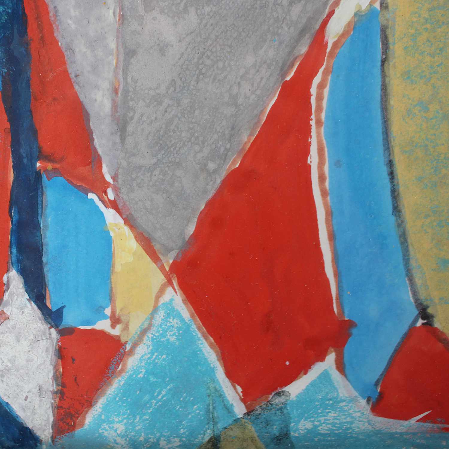 Gustave Bolin untitled abstract painting dated 1974 at Jeroen Markies