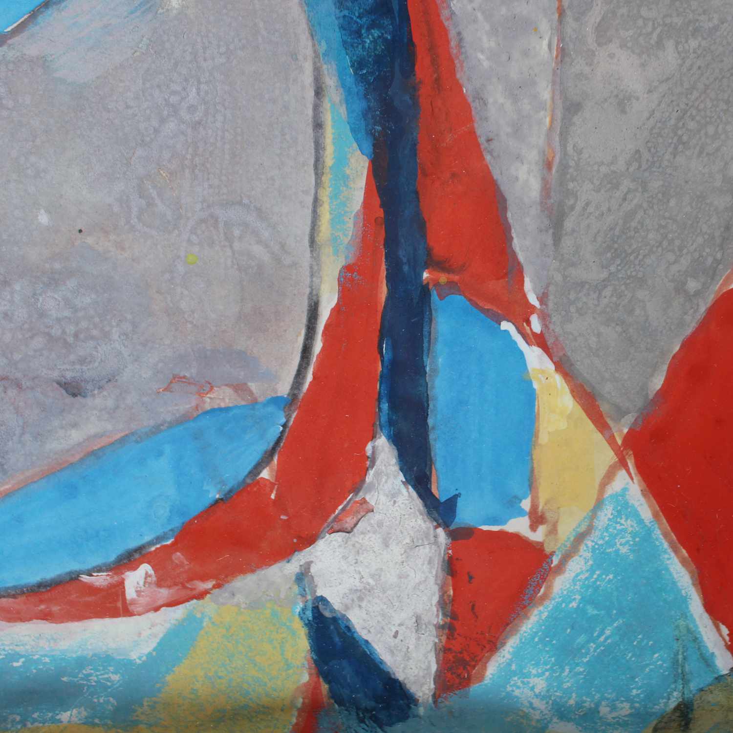 Gustave Bolin untitled abstract painting dated 1974 at Jeroen Markies