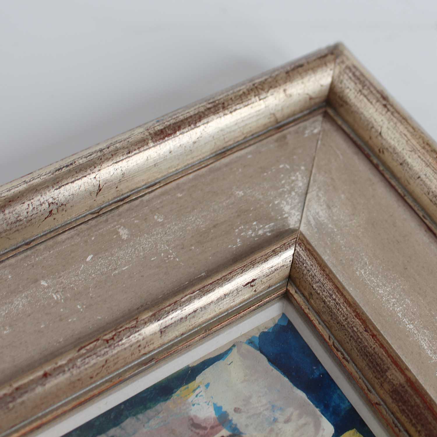 Gustave Bolin untitled abstract painting dated 1974 at Jeroen Markies