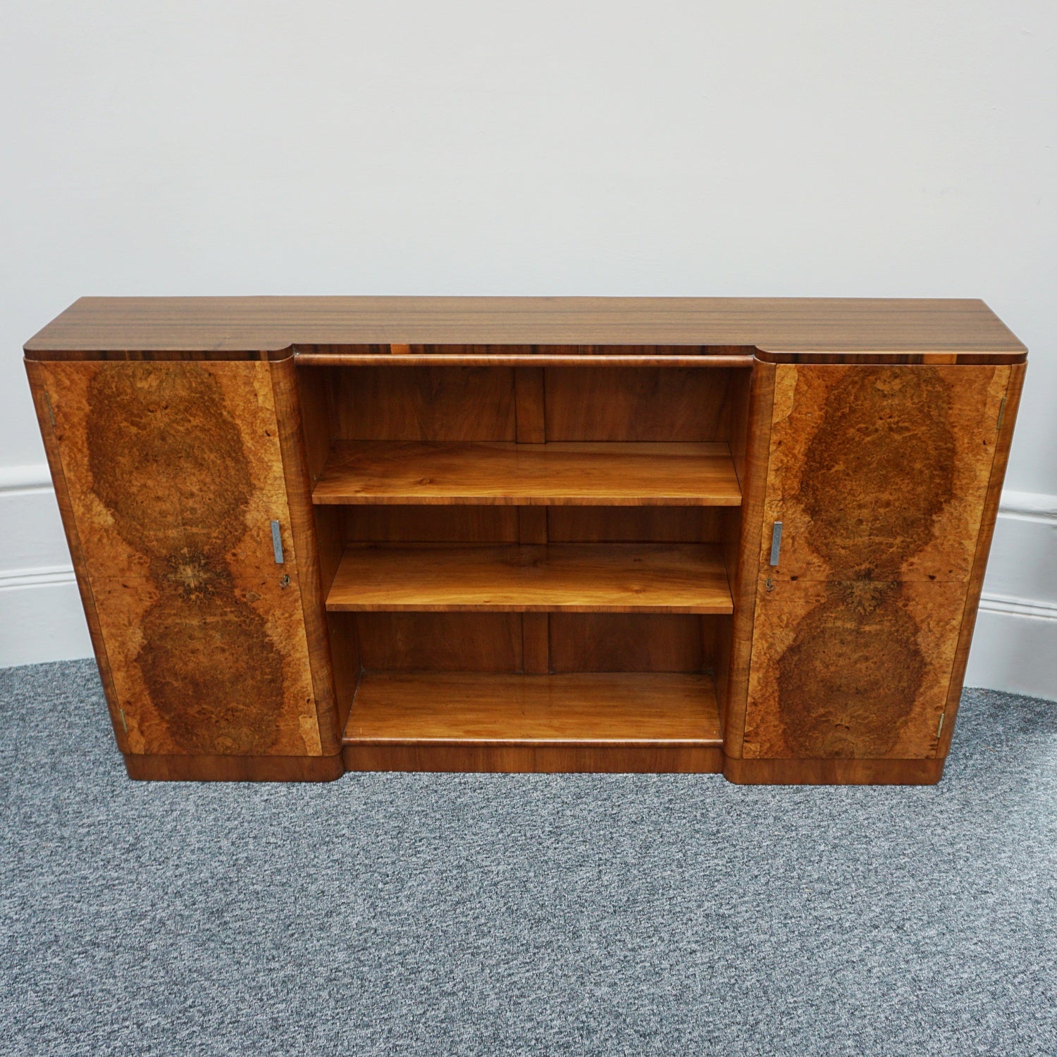Vintage Art Deco Sideboard retailed by Harrods in Walnut - Jeroen Markies Art Deco
