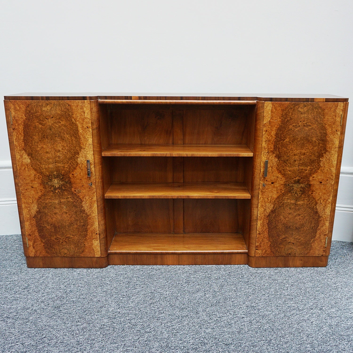 Vintage Art Deco Sideboard retailed by Harrods in Walnut - Jeroen Markies Art Deco