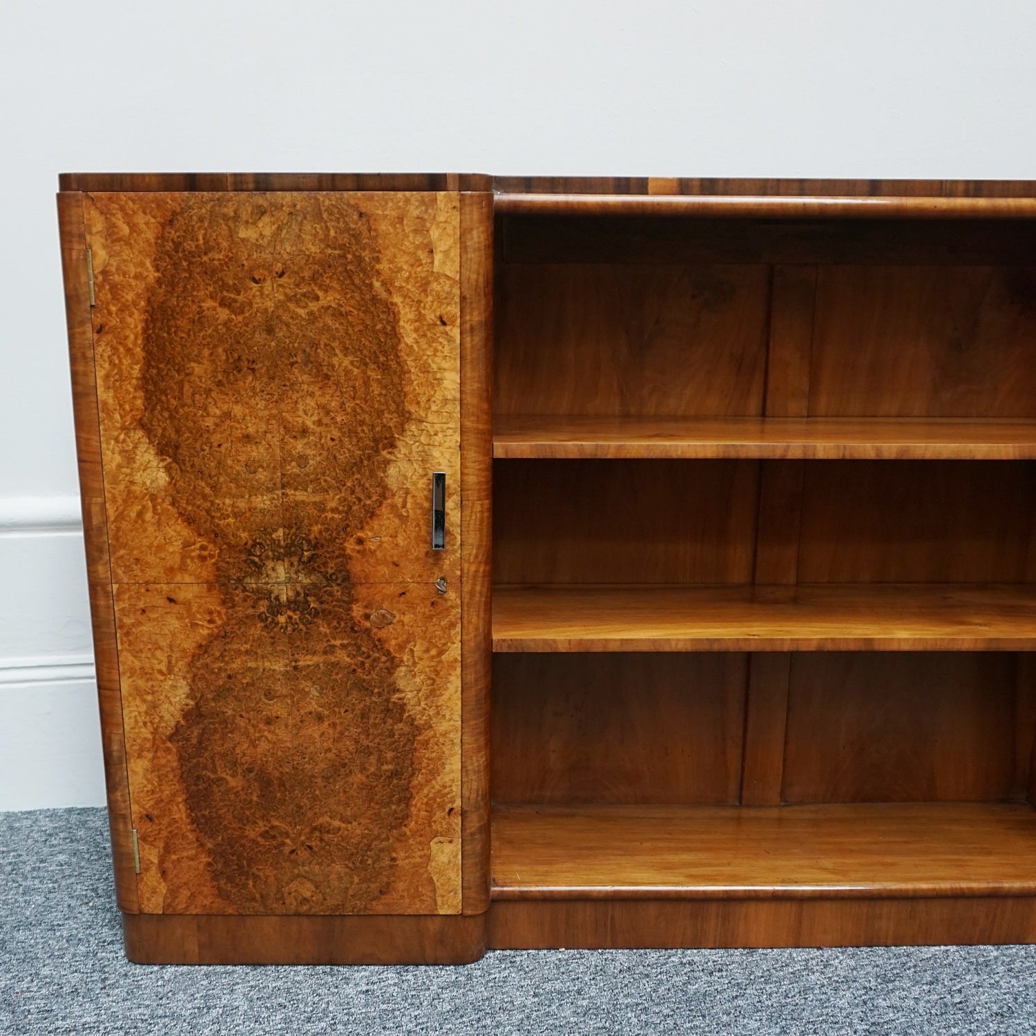 Vintage Art Deco Sideboard retailed by Harrods in Walnut - Jeroen Markies Art Deco