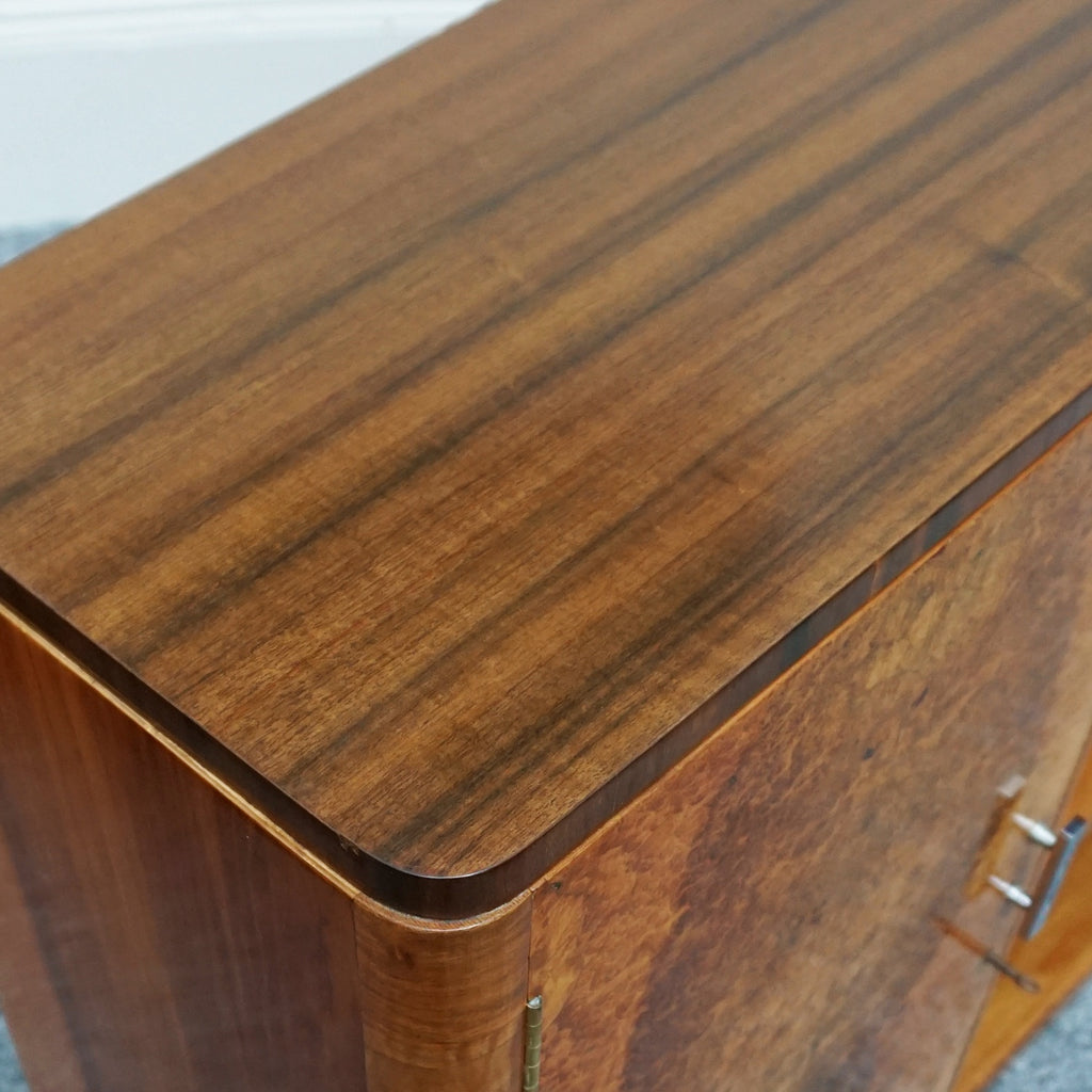 Vintage Art Deco Sideboard retailed by Harrods in Walnut - Jeroen Markies Art Deco