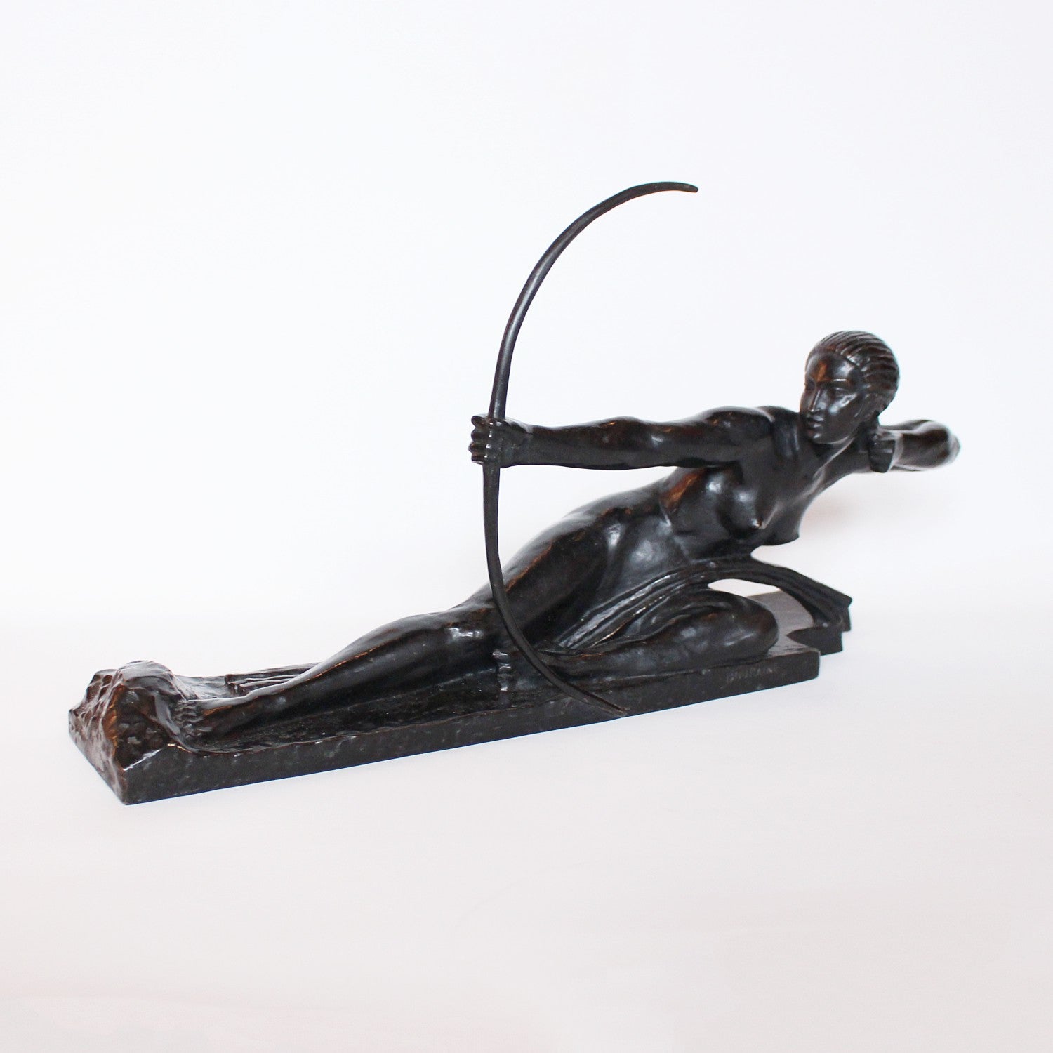 Marcel Bouraine Art Deco sculpture of Penthesilia Queen of the Amazons at Jeroen Markies