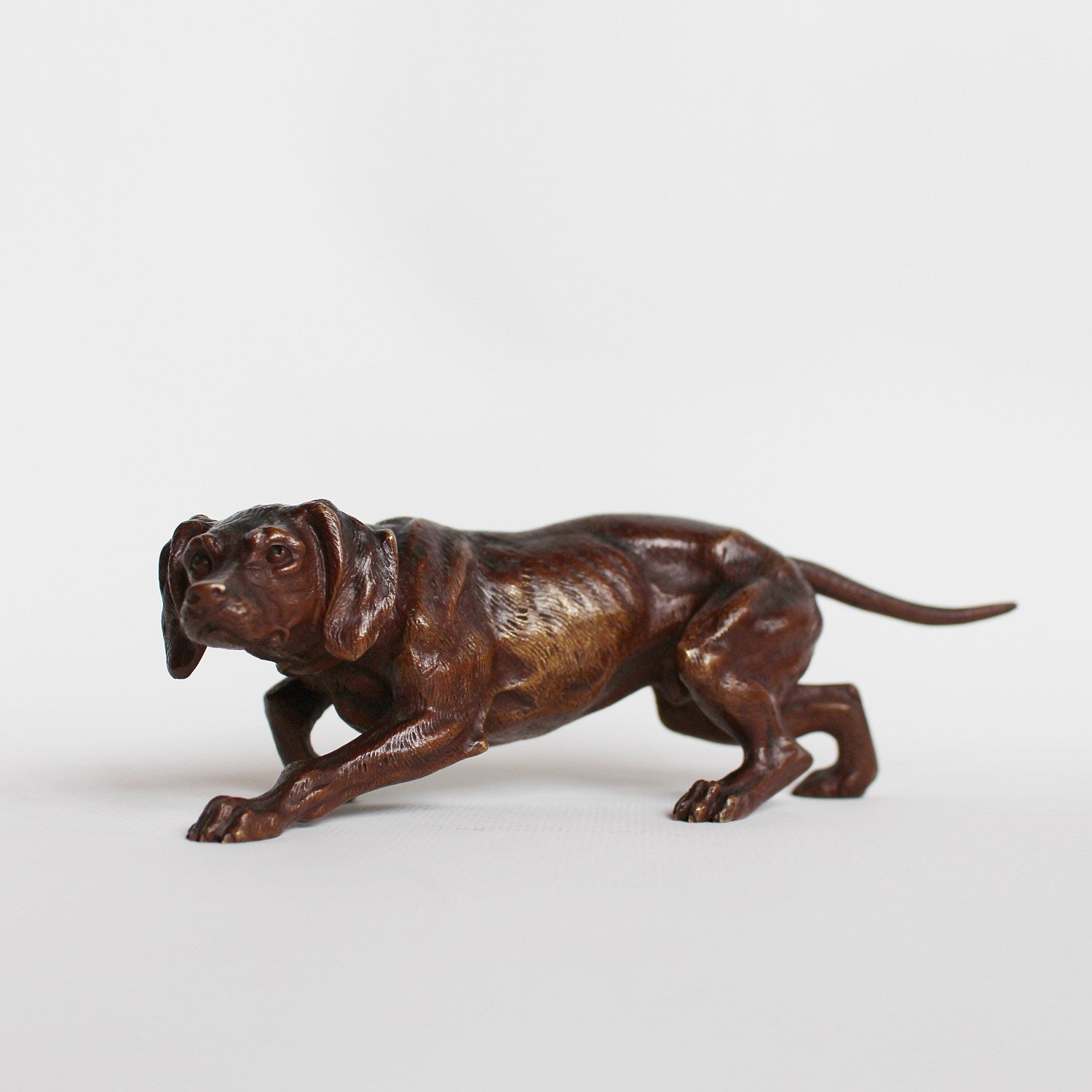 19thC French bronze dog at Jeroen Markies