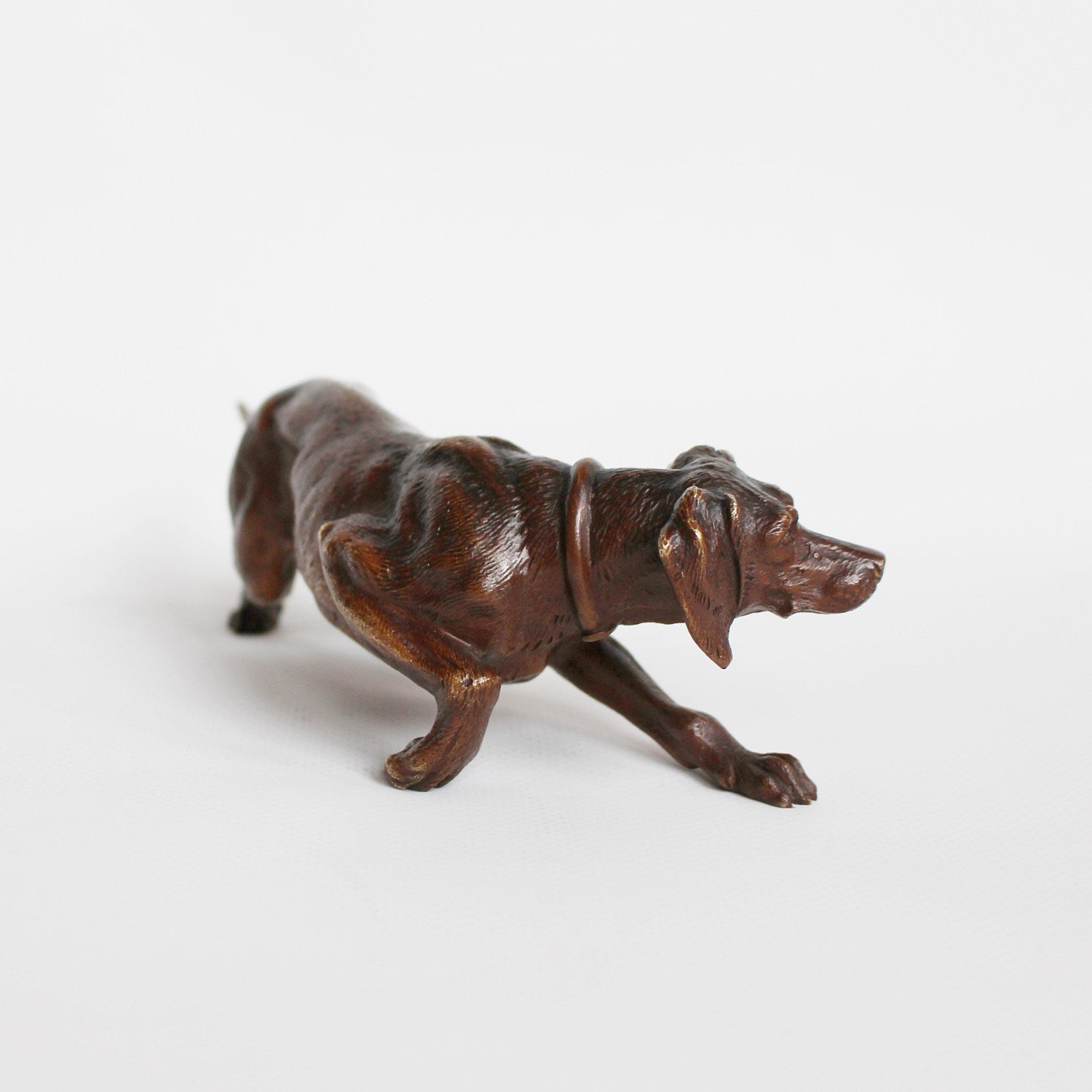 19thC French bronze dog at Jeroen Markies
