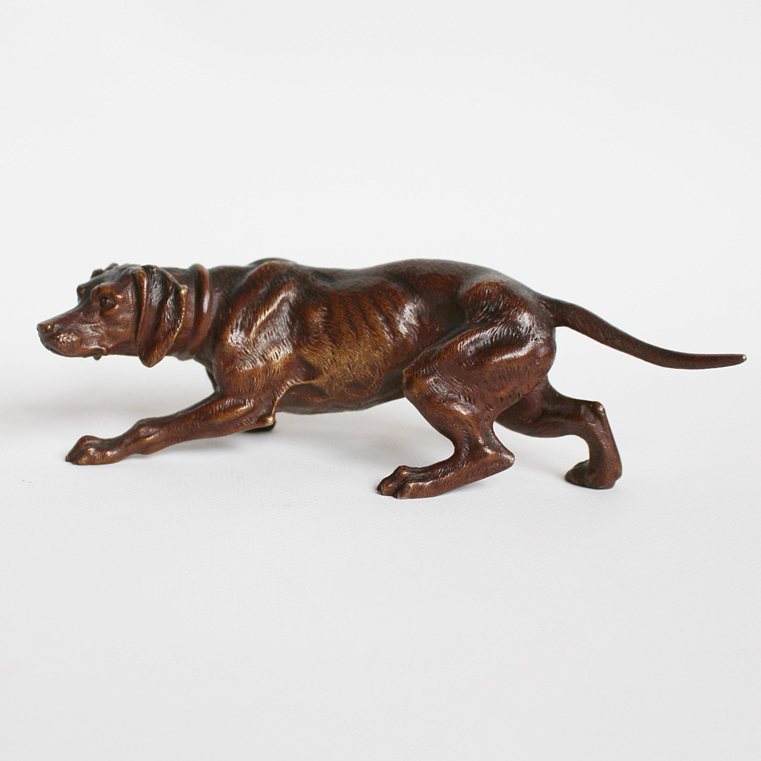 19thC French bronze dog at Jeroen Markies