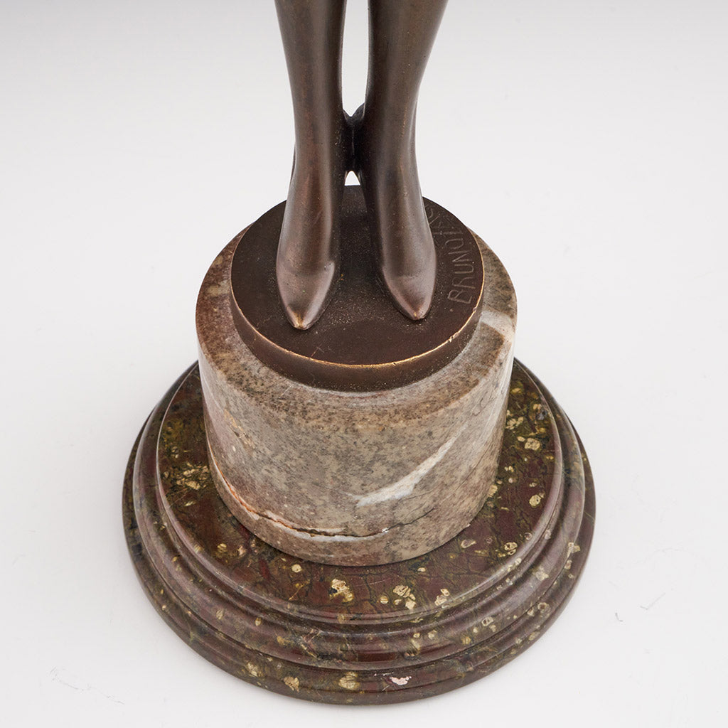 Bruno Zach ' The Riding Crop' Bronze Sculpture - Jeroen Markies Art Deco