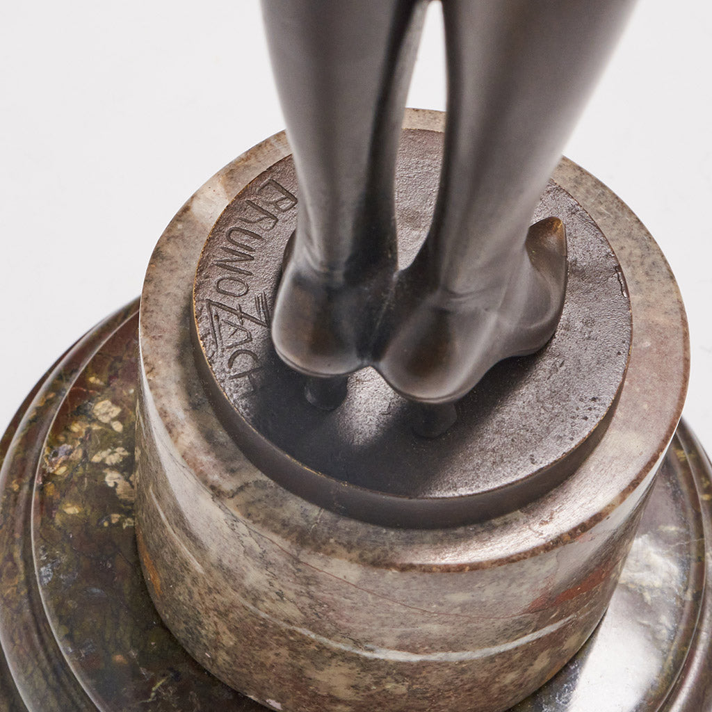 Bruno Zach ' The Riding Crop' Bronze Sculpture - Jeroen Markies Art Deco