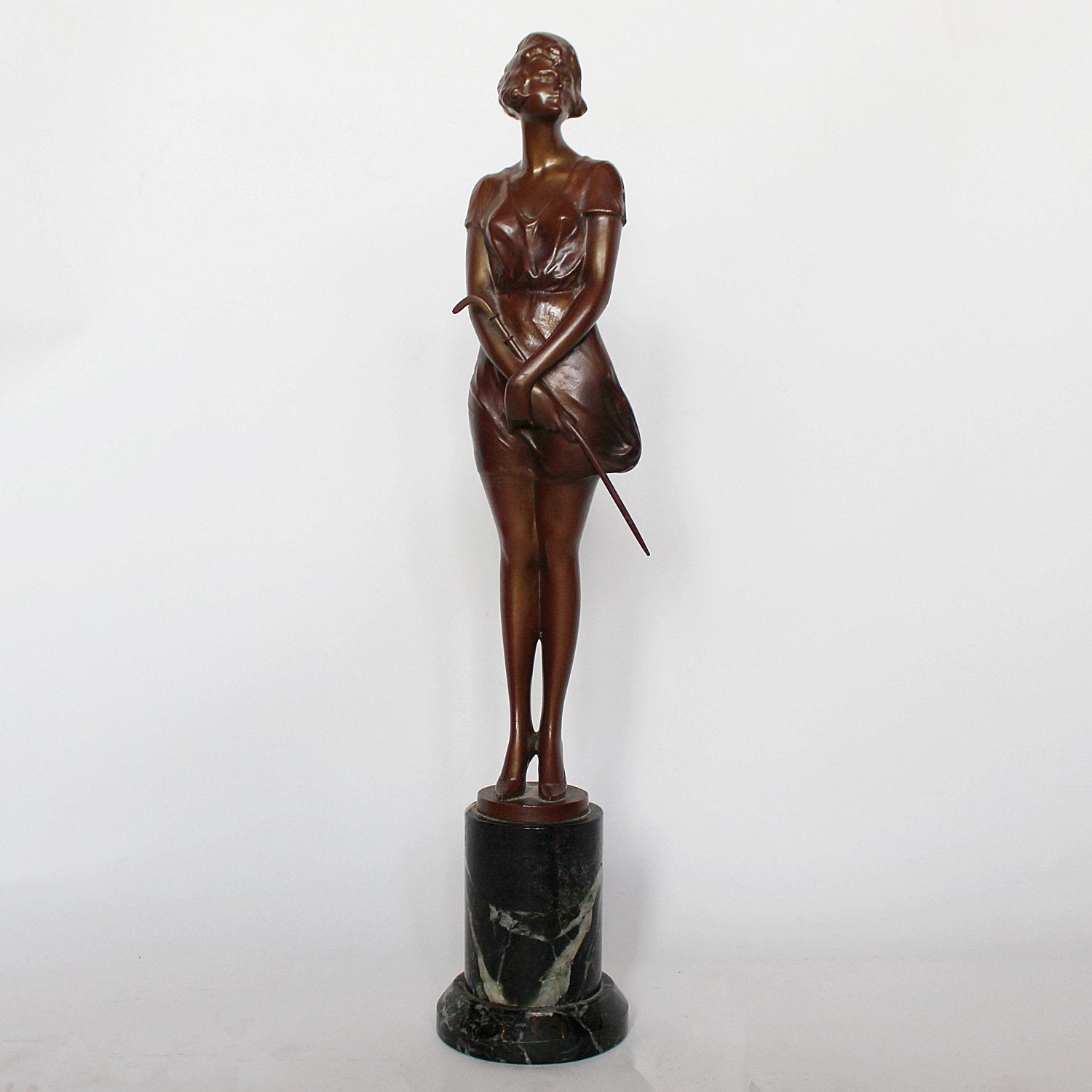 Bruno Zach The Riding Crop Art Deco sculpture at Jeroen Markies