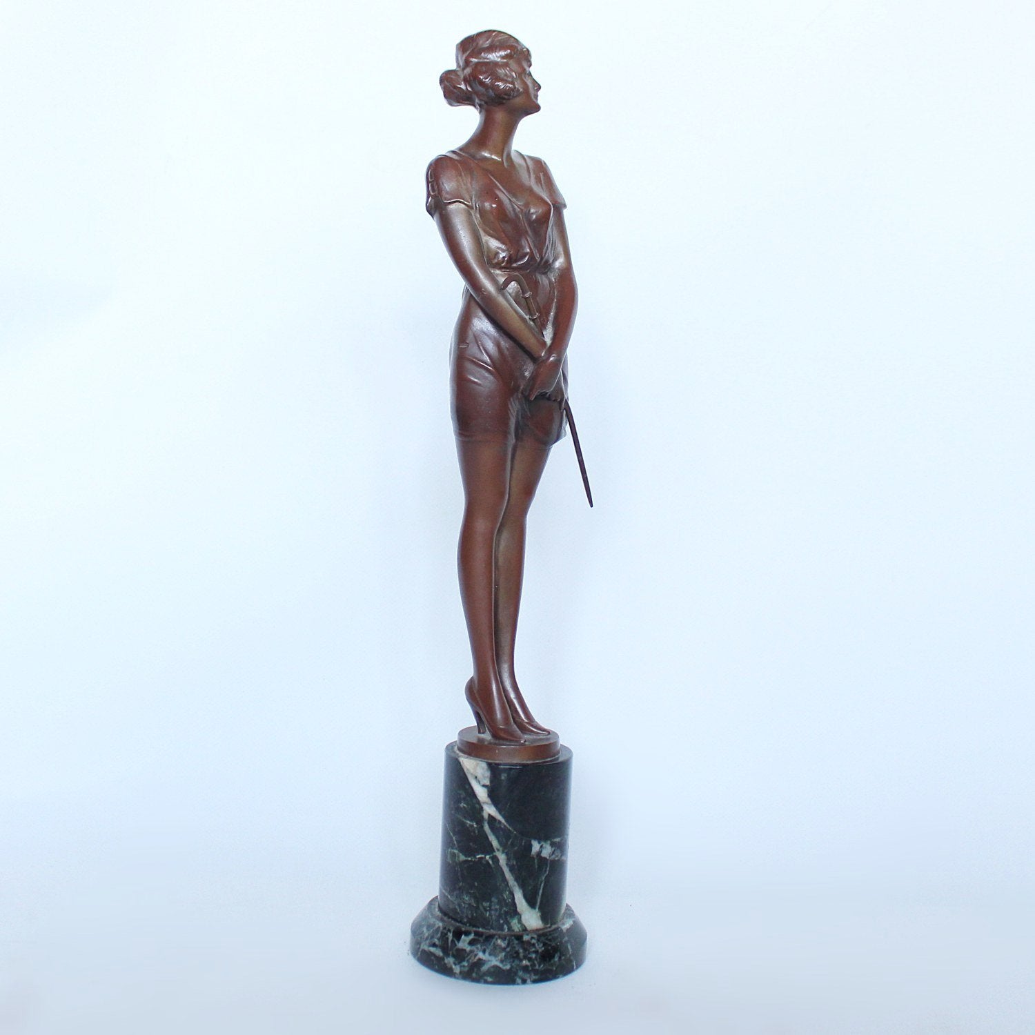 Bruno Zach The Riding Crop Art Deco sculpture at Jeroen Markies