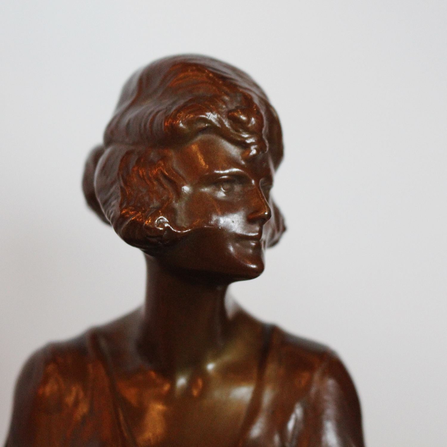 Bruno Zach The Riding Crop Art Deco sculpture at Jeroen Markies