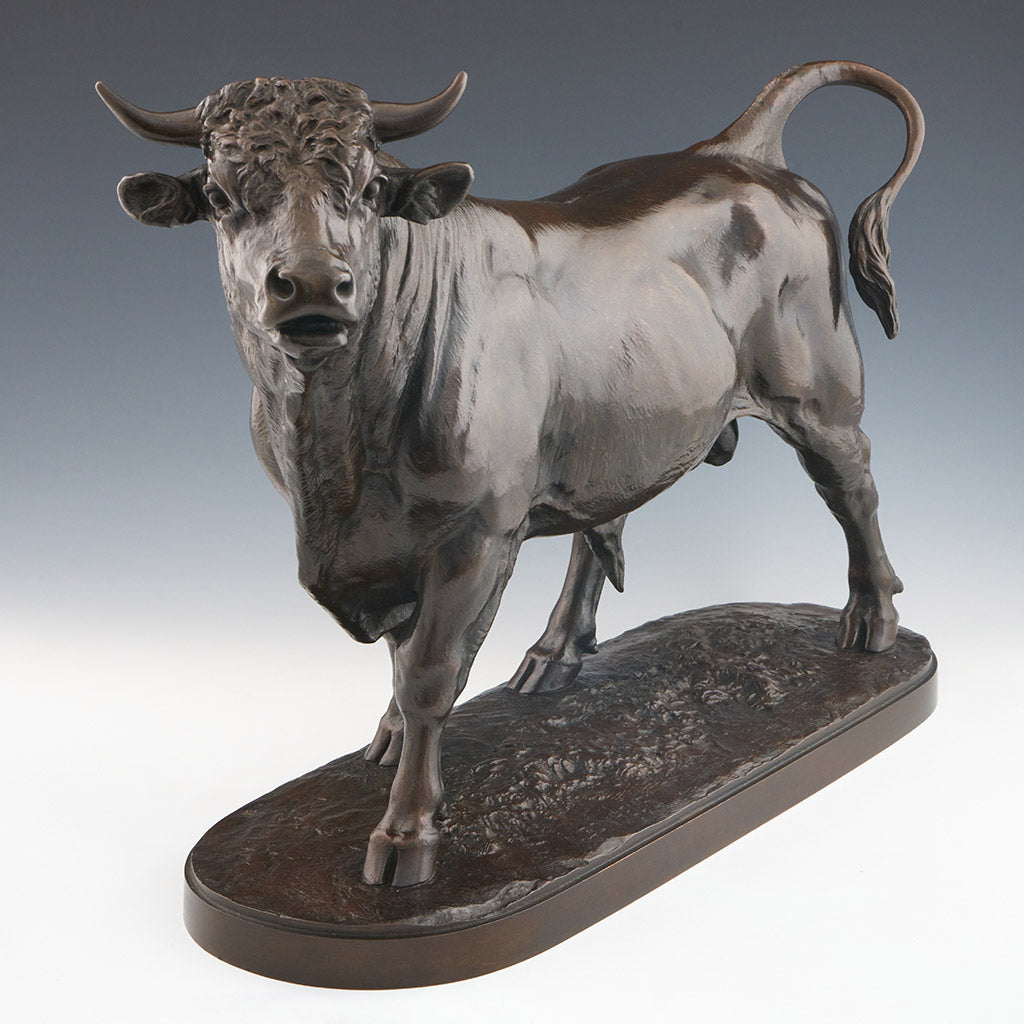 Isidore Bonheur - Original 19th Century Bronze Sculpture - Bull Sculpture - Jeroen Markies Art Deco