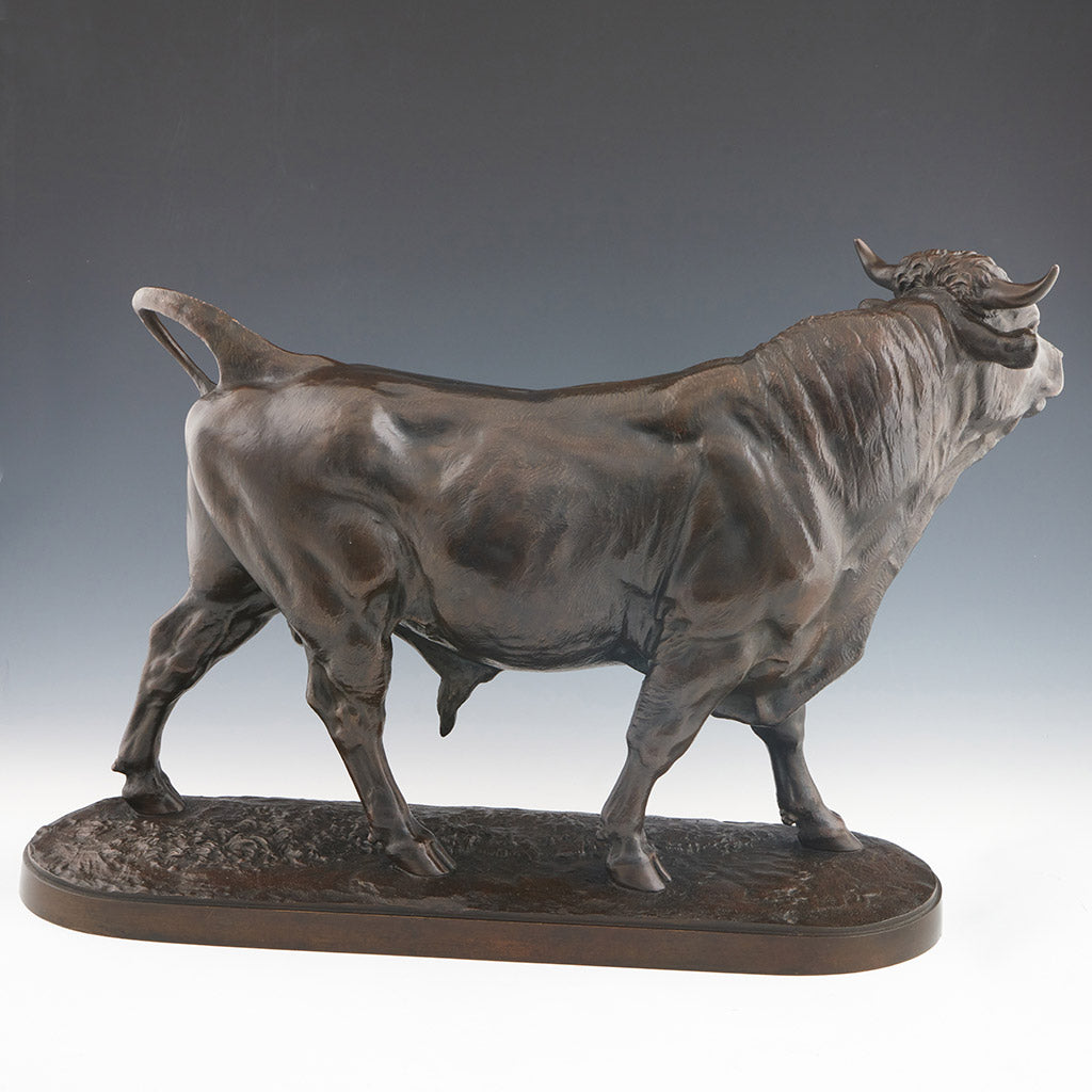 Isidore Bonheur - Original 19th Century Bronze Sculpture - Bull Sculpture - Jeroen Markies Art Deco