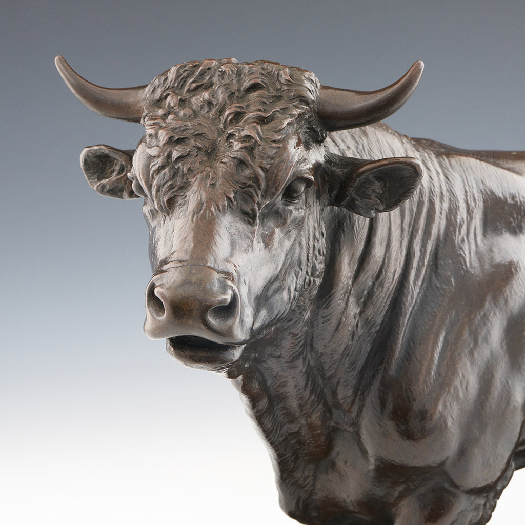 Isidore Bonheur - Original 19th Century Bronze Sculpture - Bull Sculpture - Jeroen Markies Art Deco