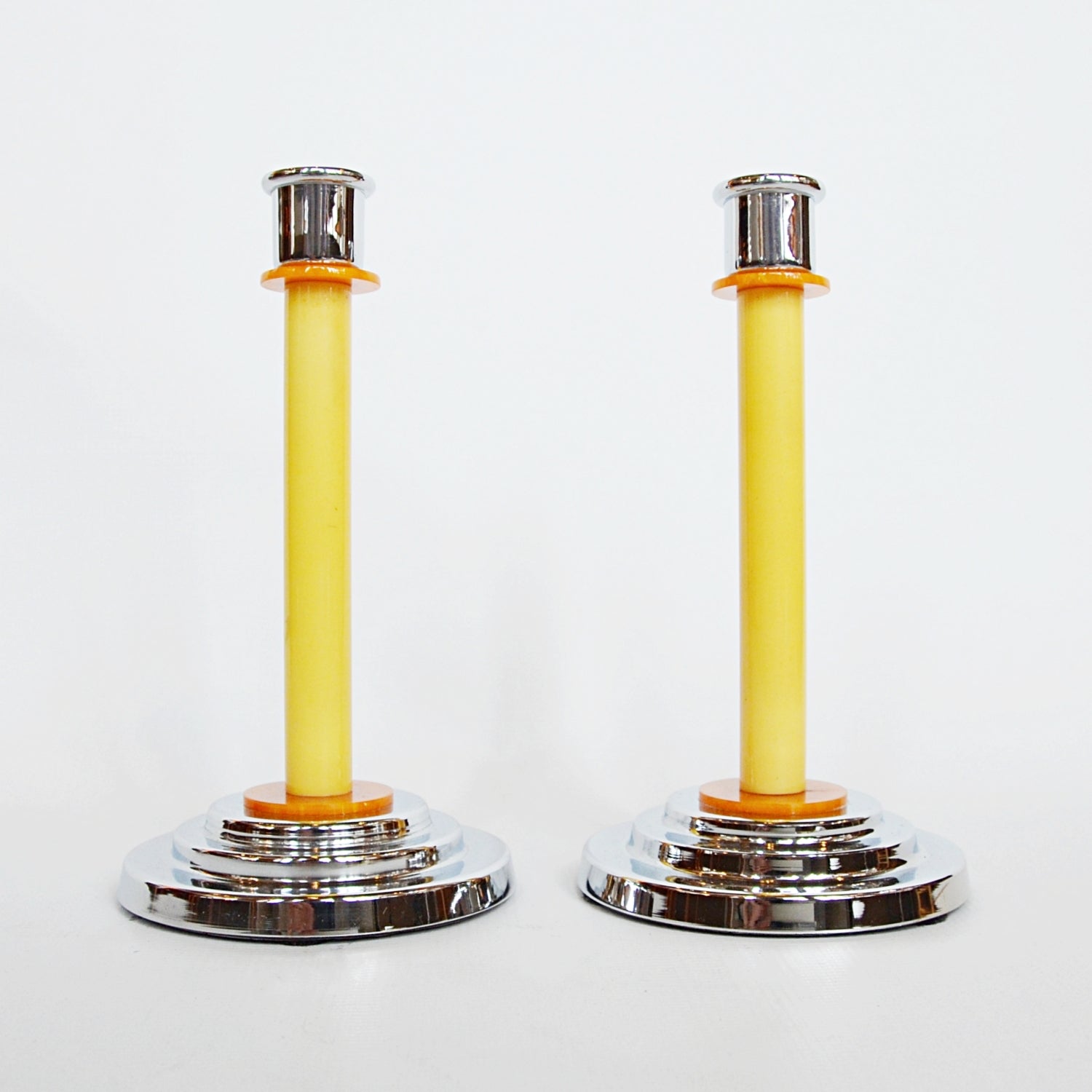 A Pair of Art Deco Candlesticks Jeroen Markies Art Deco