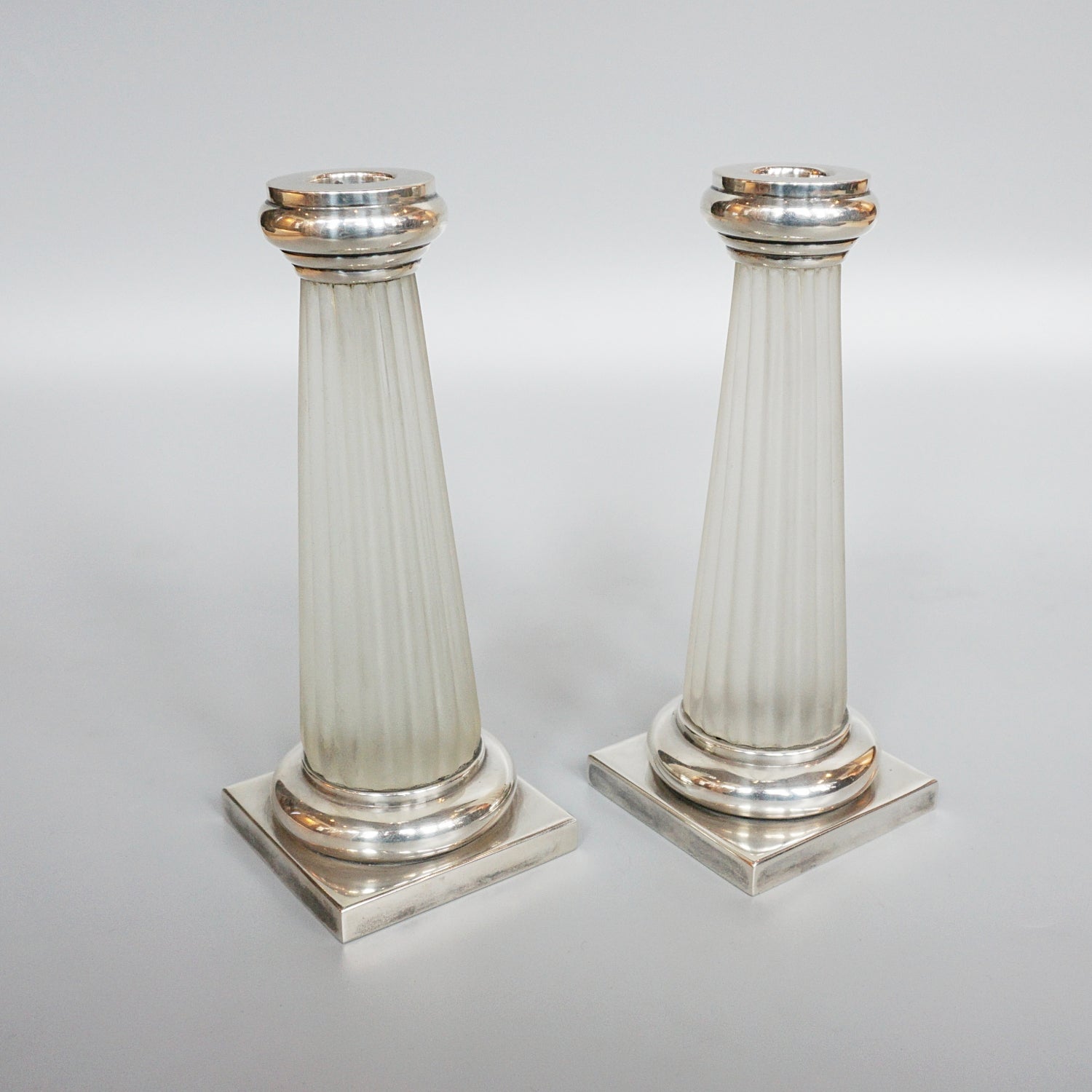 Continental Silver French Art Deco Candlesticks - Jeroen Markies Art Deco