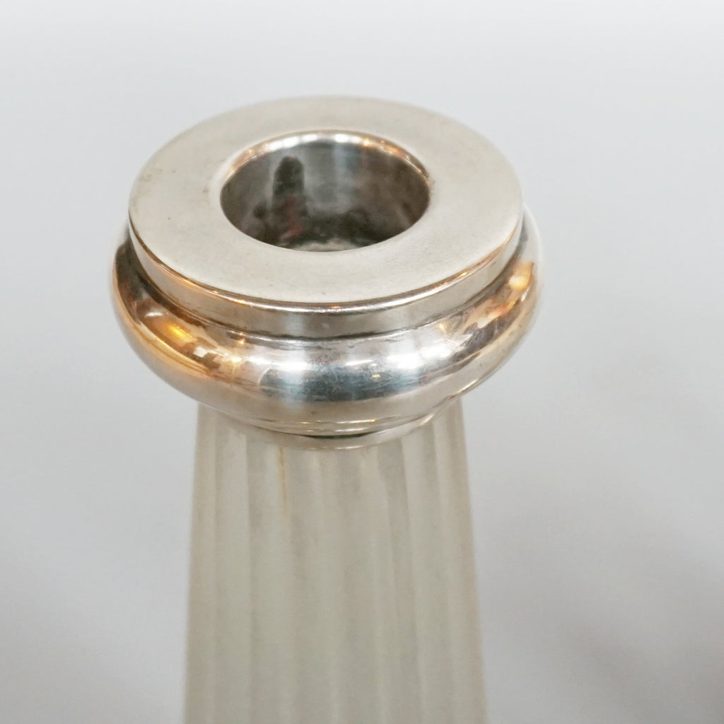 Continental Silver French Art Deco Candlesticks - Jeroen Markies Art Deco