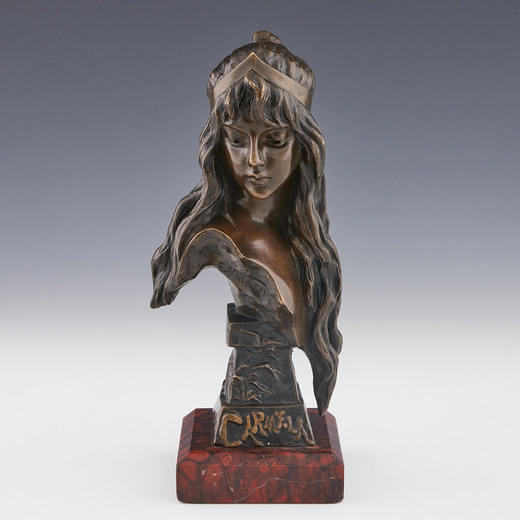 'Carmela' Original Bronse Bust by Emmanuel Villanis ' Jeroen Markies Art Deco