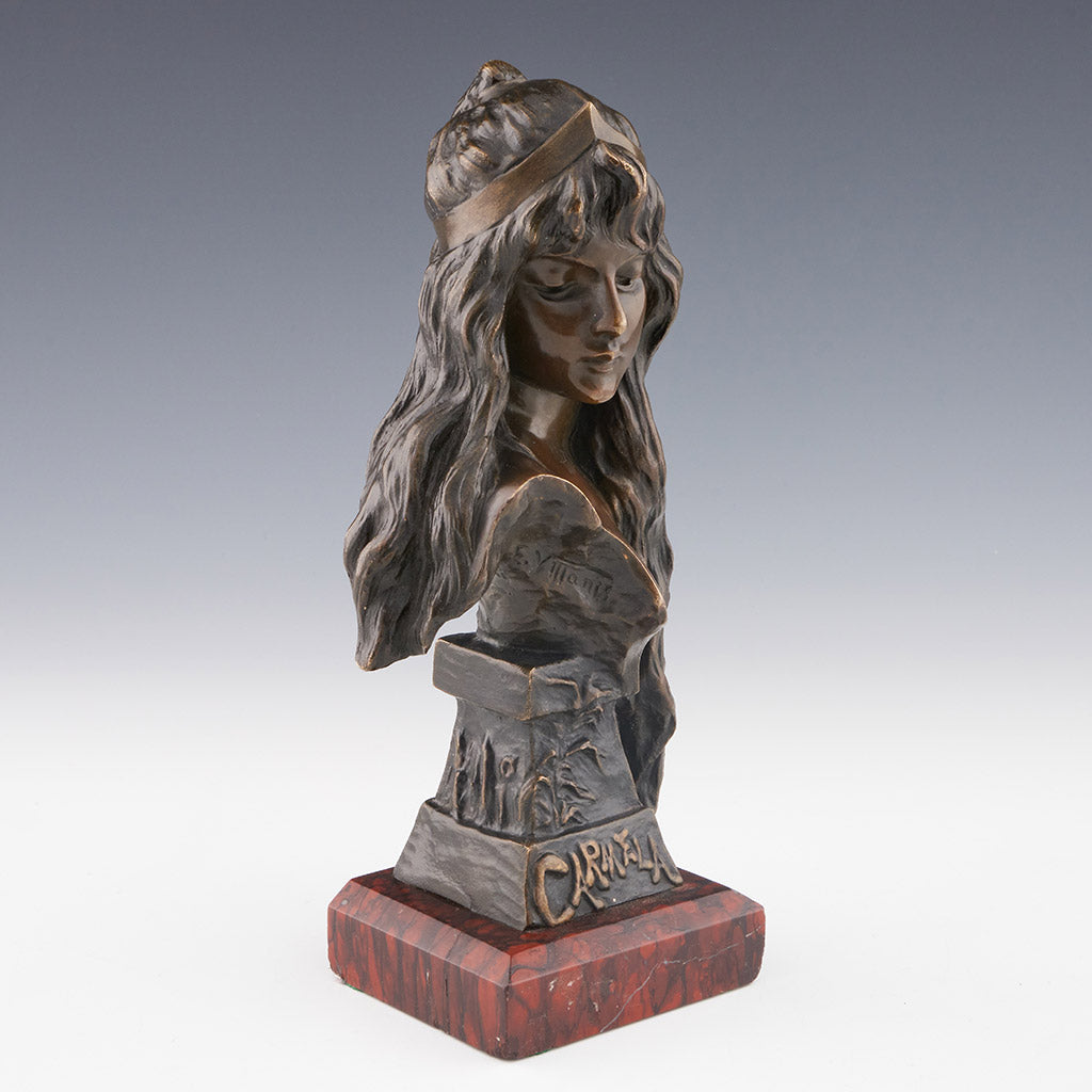 'Carmela' Original Bronse Bust by Emmanuel Villanis ' Jeroen Markies Art Deco