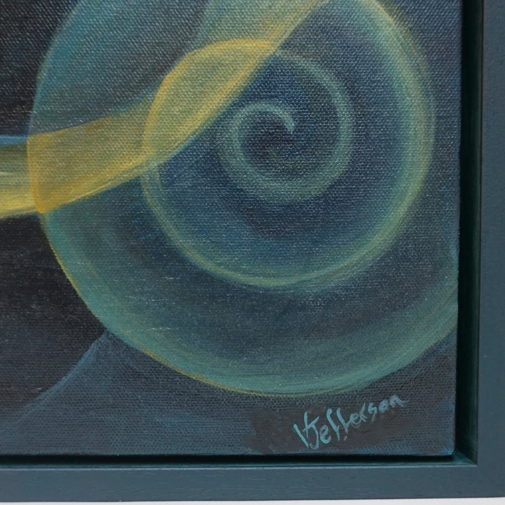 Oil on Canvas Contemporary Painting by Vera jefferson showing Carp stylised Art Deco Art - Jeroen Markies Art Deco