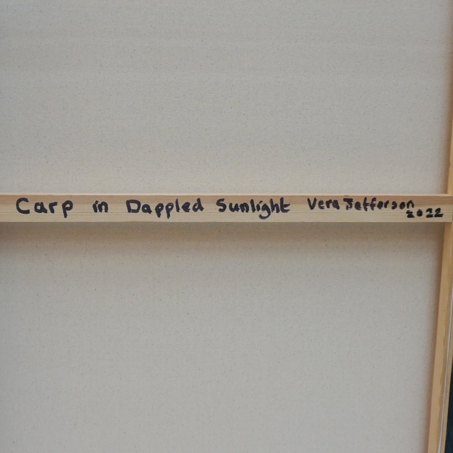 Oil on Canvas Contemporary Painting by Vera jefferson showing Carp stylised Art Deco Art - Jeroen Markies Art Deco