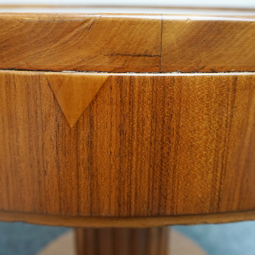 Vintage Art Deco Circular Centre Table Burr and Figured Walnut - Jeroen Markies Art Deco