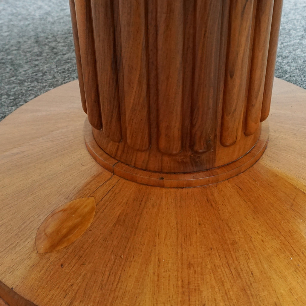 Vintage Art Deco Circular Centre Table Burr and Figured Walnut - Jeroen Markies Art Deco