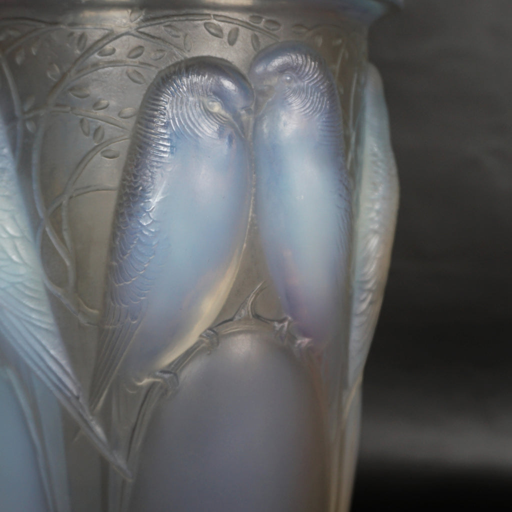 René Lalique Ceylan Art Deco Glass Vase - René Lalique Glass - Jeroen Markies Art Deco