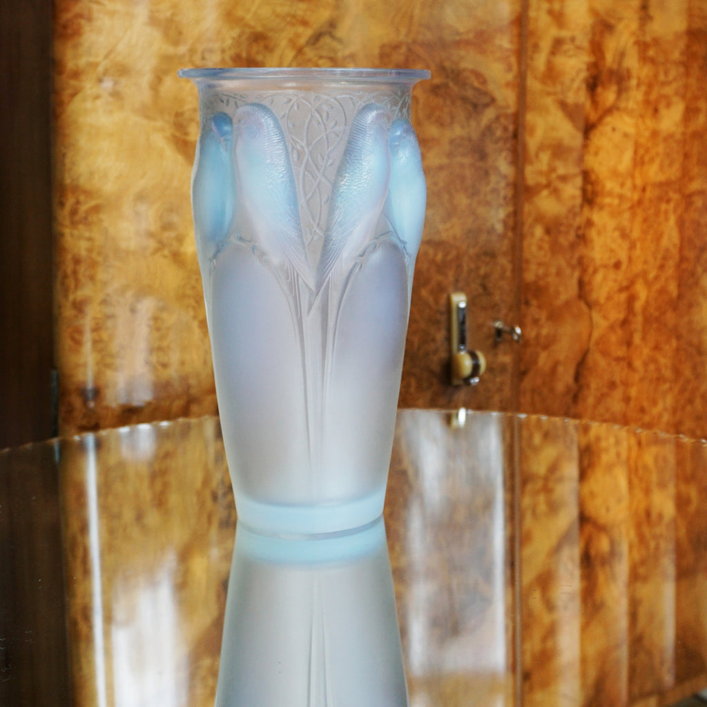René Lalique Ceylan Art Deco Glass Vase - René Lalique Glass - Jeroen Markies Art Deco
