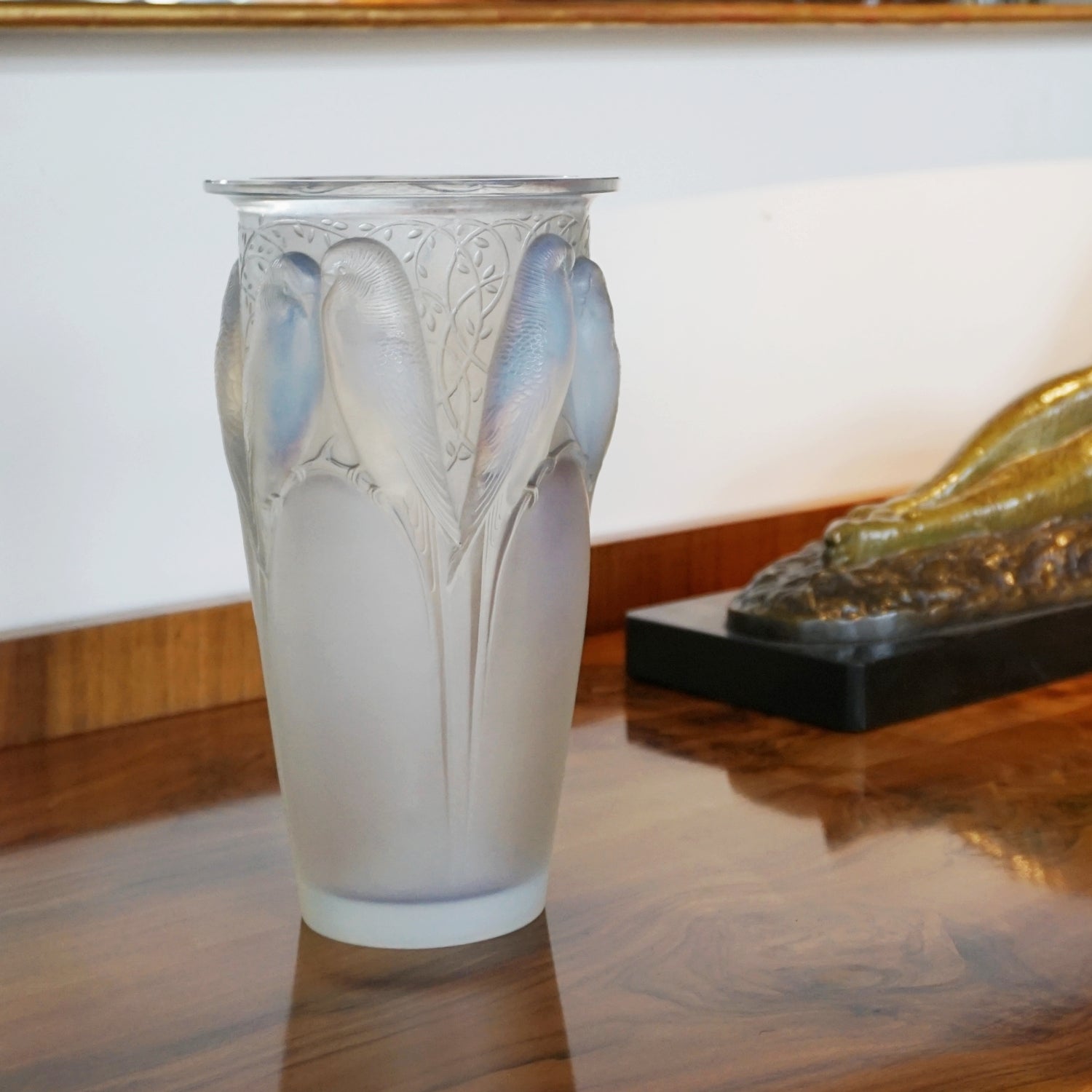 René Lalique Ceylan Art Deco Glass Vase - René Lalique Glass - Jeroen Markies Art Deco